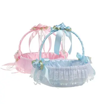 Creative Lace Flower Girl Basket Decorative Flower Basket Practical For Beautiful Western Style Wedding Ceremony Party Decor
Creative Lace Flower Girl Basket Decorative Flower Basket Practical For Beautiful Western Style Wedding Ceremony Party Decor