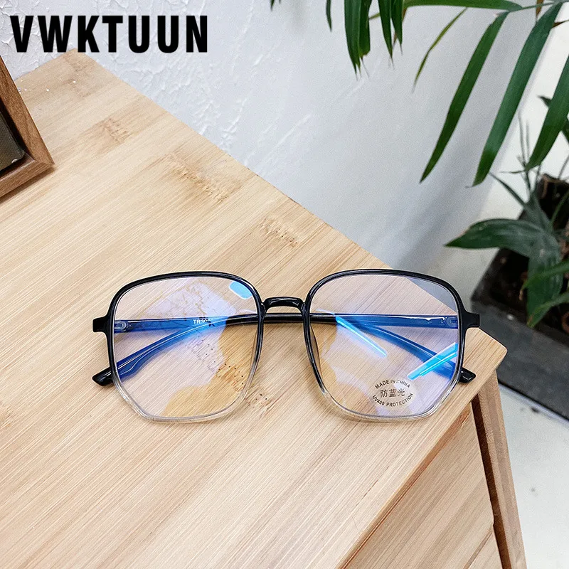VWKTUUN квадратная оправа для очков женщин и мужчин очки с прозрачными линзами