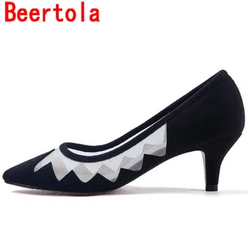 Mesh Suede Classic Med Heels Skid-Free Women's Pumps Pointed Toe Large Size Dress Female Shallow Party Wedding Ladies Shoes
Mesh Suede Classic Med Heels Skid-Free Women's Pumps Pointed Toe Large Size Dress Female Shallow Party Wedding Ladies Shoes