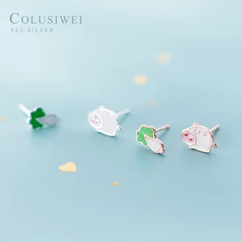 Colusiwei 100% Genuine 925 Sterling Silver Cute Small Pig Cabbage Stud Earrings for Women Fashion Earrings Jewelry 2020 New 
Colusiwei 100% Genuine 925 Sterling Silver Cute Small Pig Cabbage Stud Earrings for Women Fashion Earrings Jewelry 2020 New