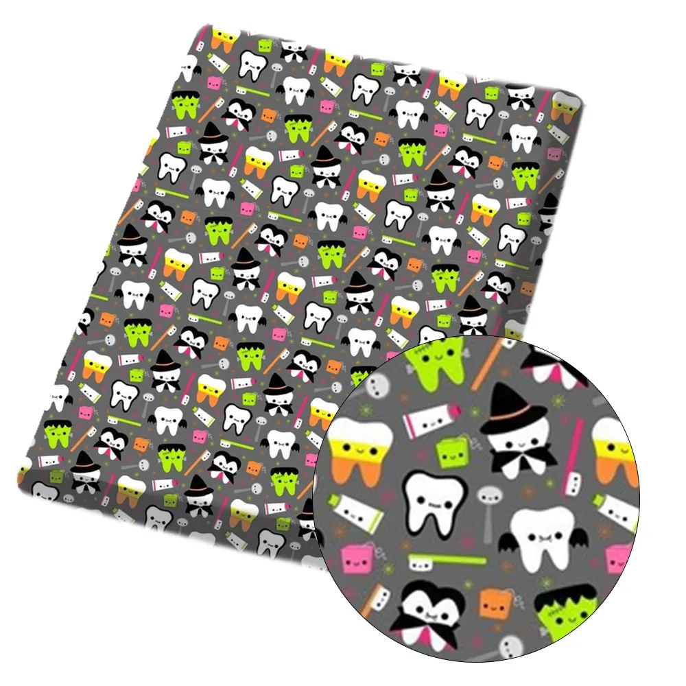 Cheerbows 45*150cm Cartoon Teeth Printed Cloth Fabric For Sewing Polyester Cotton Fabrics DIY Kids Doll Craft Home Appreal Decro
Cheerbows 45*150cm Cartoon Teeth Printed Cloth Fabric For Sewing Polyester Cotton Fabrics DIY Kids Doll Craft Home Appreal Decro