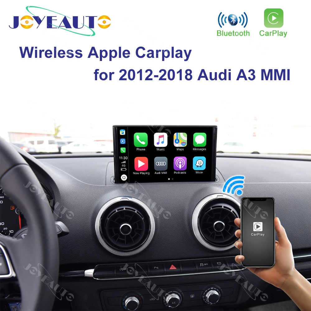 Joyeauto Wi-Fi беспроводная машина Apple Carplay для модернизации A3 MMI 3G Plus 2012-2017 Audi Android Mirror с