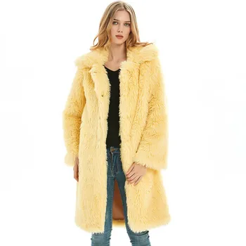 Women New Fashion Warm Faux Fur Simple Concise Solid Color Long Full Sleeve Coats For Winter New 
Women New Fashion Warm Faux Fur Simple Concise Solid Color Long Full Sleeve Coats For Winter New