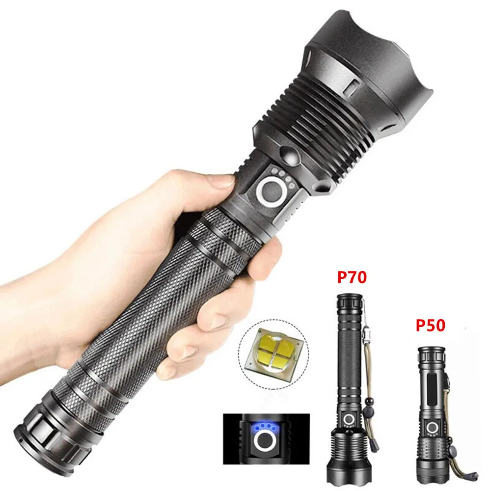 P50 Super Powerful Max. 4000 Lumen Zoomable 5 Modes Outdoor Hunting Camping Tactical Flashlight with High Capacity Battery
P50 Super Powerful Max. 4000 Lumen Zoomable 5 Modes Outdoor Hunting Camping Tactical Flashlight with High Capacity Battery