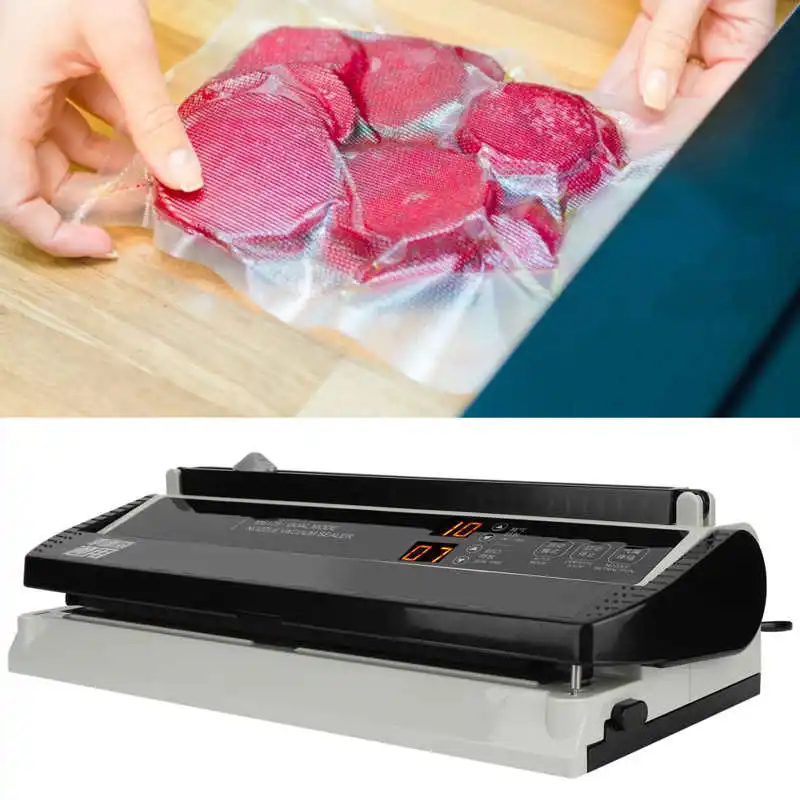 800ml 170W Packing Machine 8mm Electric Vacuum Sealer Machine Food Storage with Air Exhaust Inflation Function Food Vacuum set
800ml 170W Packing Machine 8mm Electric Vacuum Sealer Machine Food Storage with Air Exhaust Inflation Function Food Vacuum set