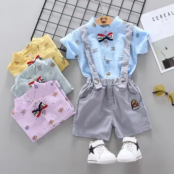 Summer Baby Girls Boys Cloth Toddler Infant Clothing Suit printe Shirt overalls bib pants 2Pcs/Sets Kids Children casual Costume
Summer Baby Girls Boys Cloth Toddler Infant Clothing Suit printe Shirt overalls bib pants 2Pcs/Sets Kids Children casual Costume