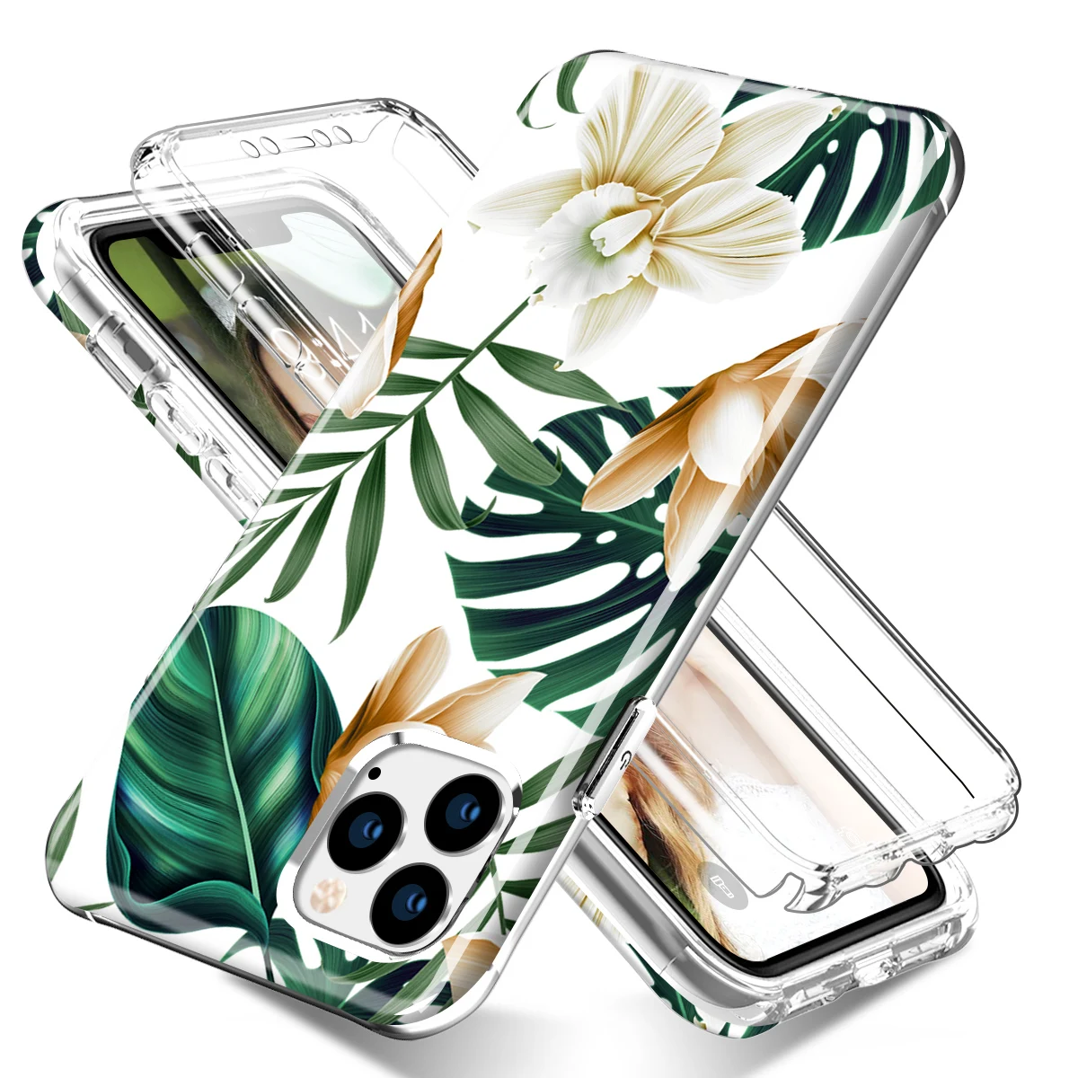 Чехол для iPhone 11 Pro Max противоударный встроенный защитный экран защита всего тела