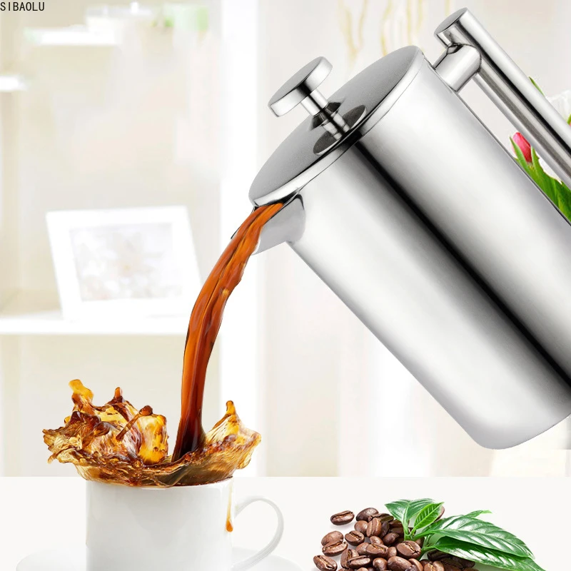 350/1000ml 304 Stainless Steel Double Insulation Coffee Tea Pot With Filter Hand Drip Pot Punch Percolators Drinkware
350/1000ml 304 Stainless Steel Double Insulation Coffee Tea Pot With Filter Hand Drip Pot Punch Percolators Drinkware