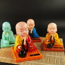 Small Monk Figurines Creative Cute Cartoon Monk Car Interior Solar Moving Head Ornaments Mini Figurine Car Accessories 
Small Monk Figurines Creative Cute Cartoon Monk Car Interior Solar Moving Head Ornaments Mini Figurine Car Accessories