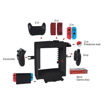 Multi-function Storage Stand with handle charging base for Nintendo switch Video Game Console gamepads elf ball
Multi-function Storage Stand with handle charging base for Nintendo switch Video Game Console gamepads elf ball
