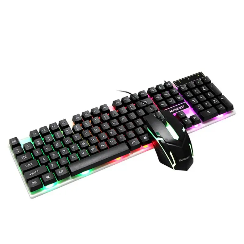 

Mechanical Keyboard Waterproof Mouse Mice USB Wired Gaming Accessories for Microsoft HP LG PC Laptop Tablet Win XP/7/8 Mac10.2