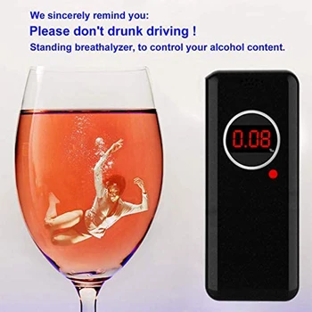 LCD Display Handheld Breathalyzer Tester w/ 6 Mouthpieces High Accuracy AD-6000 Elements Personal Car Part Ornaments
LCD Display Handheld Breathalyzer Tester w/ 6 Mouthpieces High Accuracy AD-6000 Elements Personal Car Part Ornaments