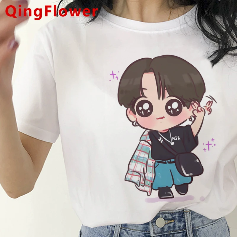 Белая женская футболка с рисунком динамита Kpop Bangtan Boy Be Life Go on в виде гранж