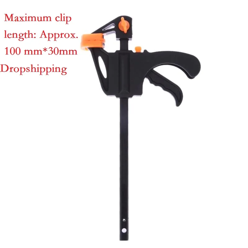 4Inch F Clamp Quick Ratchet Release Speed Squeeze Wood Working Work Bar Clip Kit Spreader Gadget Tools DIY Hand Tool Woodworking
4Inch F Clamp Quick Ratchet Release Speed Squeeze Wood Working Work Bar Clip Kit Spreader Gadget Tools DIY Hand Tool Woodworking
