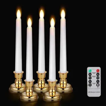 Pack Of 3 LED Candles Remote Control Light Flickering Remote LED Candles Remote Taper Candles With Gold Holders For Dinner
Pack Of 3 LED Candles Remote Control Light Flickering Remote LED Candles Remote Taper Candles With Gold Holders For Dinner