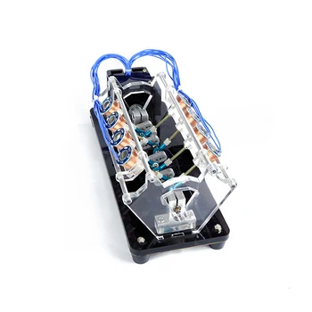 5V 4W 8 coils Electromagnet engine, engine model can be started, high speed motor, v type engine, laboratory device
5V 4W 8 coils Electromagnet engine, engine model can be started, high speed motor, v type engine, laboratory device