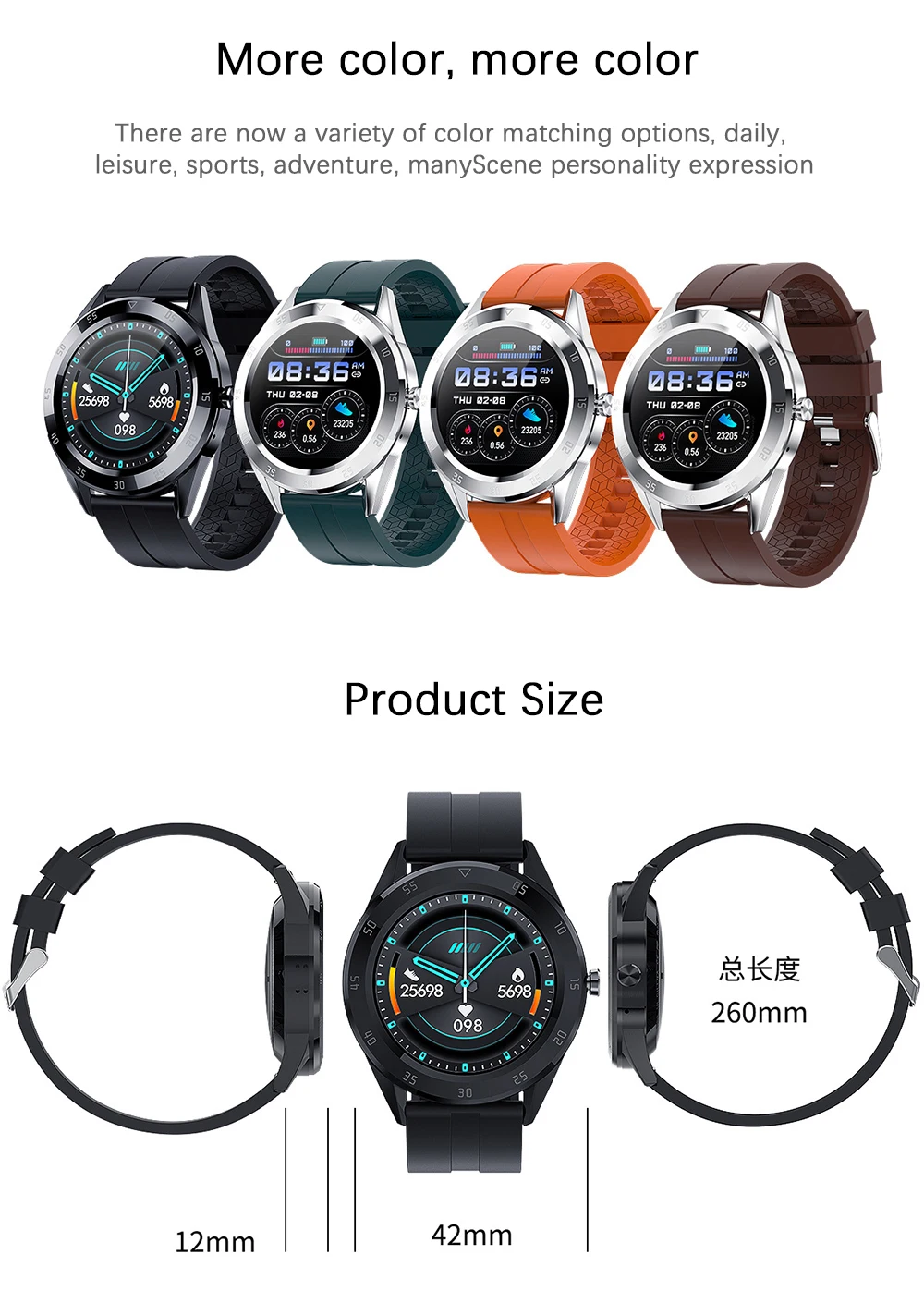 Y10 Smart Bracelet Round Screen Bluetooth Call Heart Rate Blood Pressure Monitoring Multi-function Sports Bracelet
Y10 Smart Bracelet Round Screen Bluetooth Call Heart Rate Blood Pressure Monitoring Multi-function Sports Bracelet