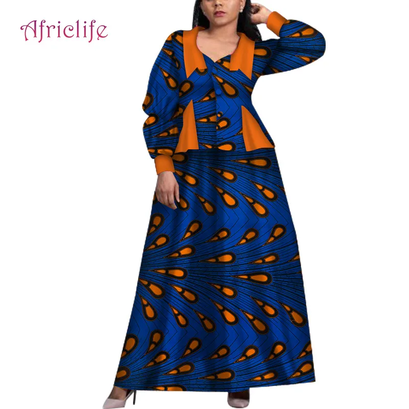 WY7027 2020 Fall Women Skirt Shuit Turn Down Collar Long Sleeve Coat and Loose Half Skirt Popupar African Women 2 Piece Set
WY7027 2020 Fall Women Skirt Shuit Turn Down Collar Long Sleeve Coat and Loose Half Skirt Popupar African Women 2 Piece Set