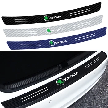 Car Styling 1PCS Carbon Fiber Rear Bumper Trunk Protective Sticker For Skoda Octavia a 5 a 7 2 Fabia Superb B6 Auto accessories
Car Styling 1PCS Carbon Fiber Rear Bumper Trunk Protective Sticker For Skoda Octavia a 5 a 7 2 Fabia Superb B6 Auto accessories