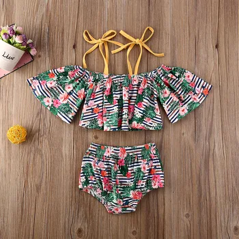 Pudcoco Toddler Baby Girl Clothes Flower Print Striped Ruffle Split Swimsuit Swimsuit Bikini Suit Clothes
Pudcoco Toddler Baby Girl Clothes Flower Print Striped Ruffle Split Swimsuit Swimsuit Bikini Suit Clothes