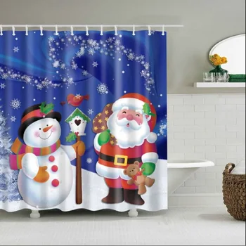 Merry Christmas Shower Curtain Snowman Santa Waterproof Partition Curtain Elk Pattern Non-slip Mat Household Bathroom Products
Merry Christmas Shower Curtain Snowman Santa Waterproof Partition Curtain Elk Pattern Non-slip Mat Household Bathroom Products