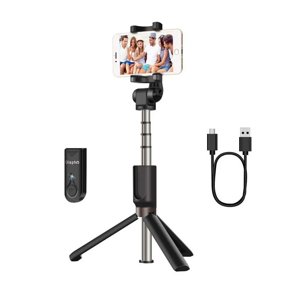 

AFAITH Selfie Stick Tripod Flexible 360° Rotating Tripod Extendable Mini Monopod with Bluetooth Remote Shutter for Smartphones