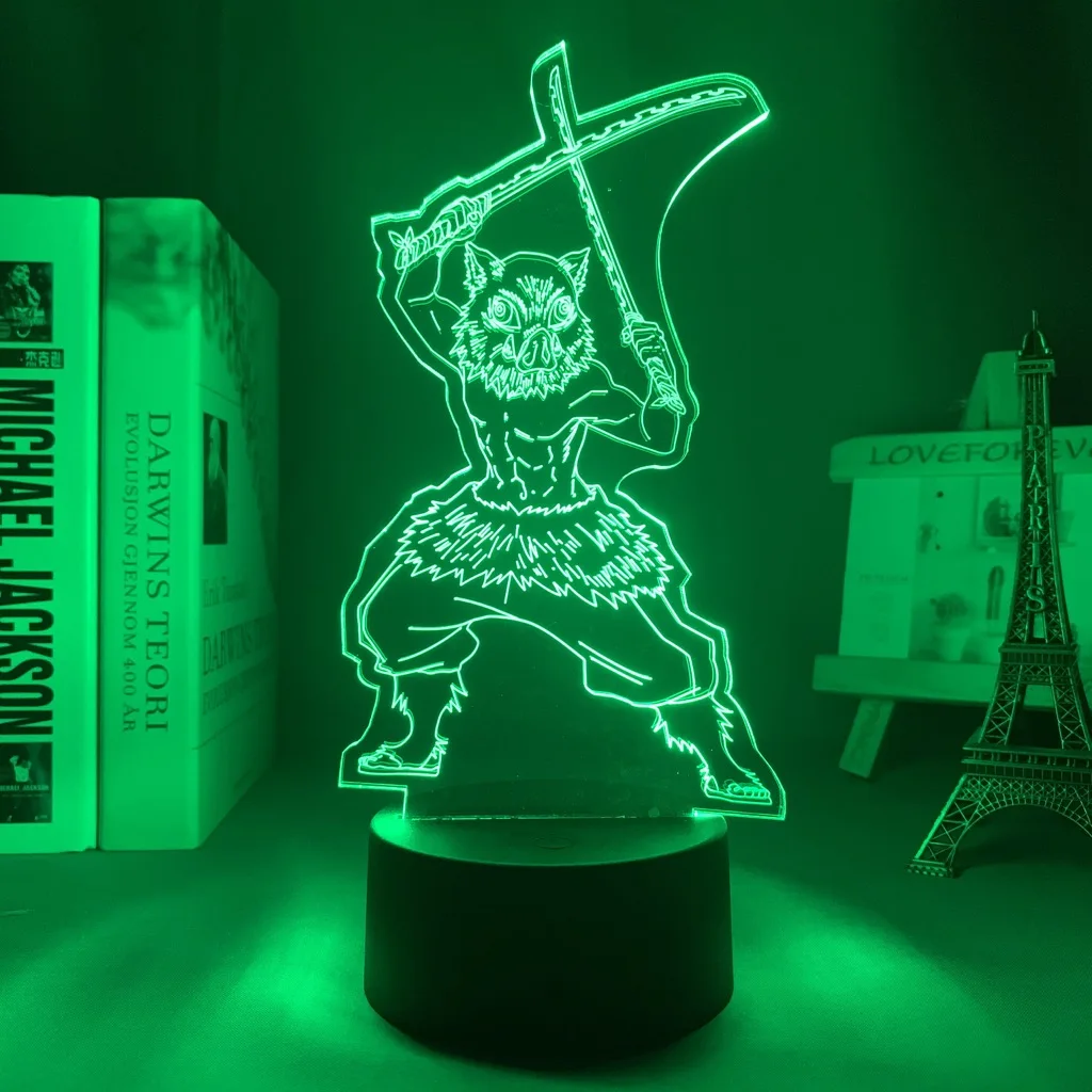 Светодиодный ночник 3d в стиле аниме «рассекающий демонов», лампа для спальни, декоративный светильник для манги, подарок на день рождения, Inosuke Hashibira
Светодиодный ночник 3d в стиле аниме «рассекающий демонов», лампа для спальни, декоративный светильник для манги, подарок на день рождения, Inosuke Hashibira