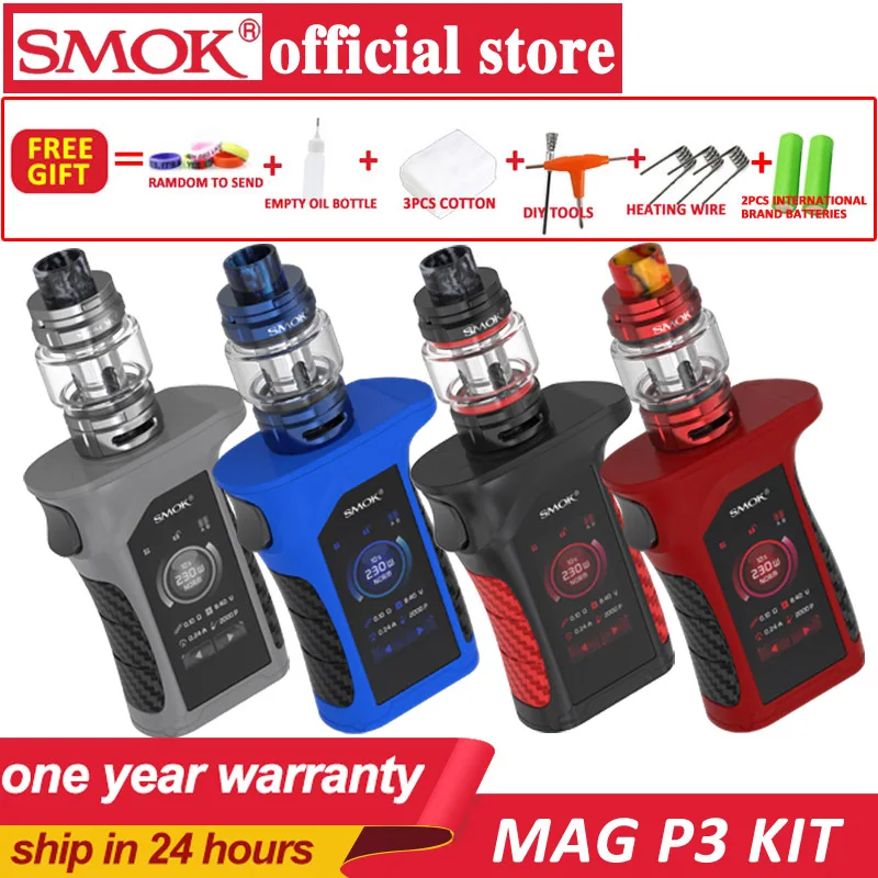 New SMOK mag p3 Waterproof Vape Box MOD with TFV16 Tank 230W Electronic Cigarette Touch Screen IQ-M Chipset Vaporizer VS mag
New SMOK mag p3 Waterproof Vape Box MOD with TFV16 Tank 230W Electronic Cigarette Touch Screen IQ-M Chipset Vaporizer VS mag