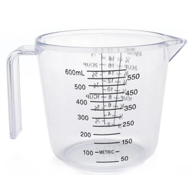 Baking Tools Double-Sided Graduated Plastic Measuring Cup With Cylinder 600Ml |