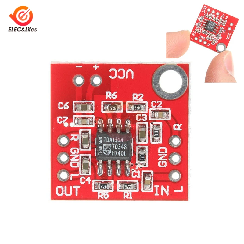 Audio Stereo TDA1308 Headphone Amplifier Board Earphone Headset headphones Amp Preamplifier Board PCB DIY Module 3V-6V
Audio Stereo TDA1308 Headphone Amplifier Board Earphone Headset headphones Amp Preamplifier Board PCB DIY Module 3V-6V