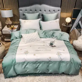 600TC 100 % Egyptian cotton The new embroidery luxury bedding set,Bettwäsche,duvet cover
600TC 100 % Egyptian cotton The new embroidery luxury bedding set,Bettwäsche,duvet cover