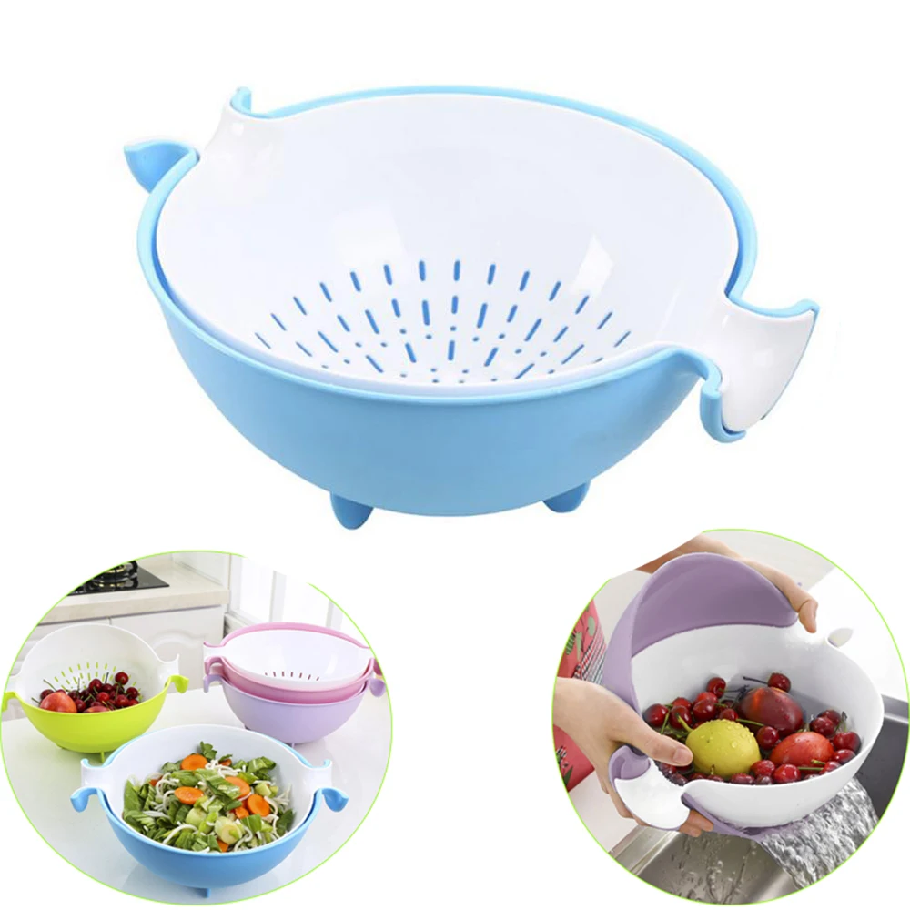 Creative Fruit Drain Basket Storage Basket Vegetable Strainer Swinging Style Rotary Detachable Colanders Kitchen Storages Tools
Creative Fruit Drain Basket Storage Basket Vegetable Strainer Swinging Style Rotary Detachable Colanders Kitchen Storages Tools