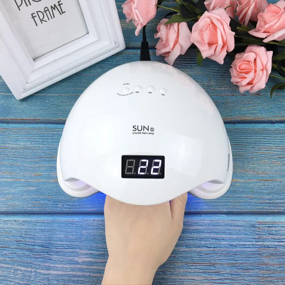 SUN 5 48W Ice lamp UV LED Nail Lamp Gel Polish Curing Light Manicure Machine High Power Nail Dryer Automatic Induction
SUN 5 48W Ice lamp UV LED Nail Lamp Gel Polish Curing Light Manicure Machine High Power Nail Dryer Automatic Induction