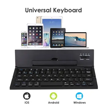 Mini Foldable Bluetooth Keyboard with Stand Holder Ultra Slim Folding Keyboard Pocket Size Compatible for iOS Android Windows
Mini Foldable Bluetooth Keyboard with Stand Holder Ultra Slim Folding Keyboard Pocket Size Compatible for iOS Android Windows
