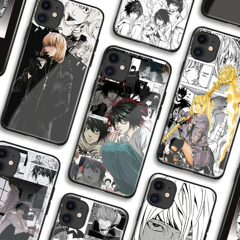 Чехол Yagami Misa Mello L с аниме Death Note Мягкий стеклянный чехол из ТПУ для телефона IPhone SE 6