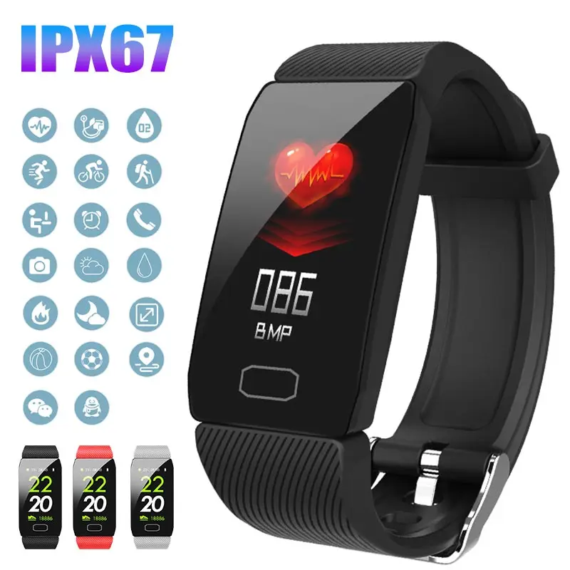 Q1 Smart Bracelet Band With Heart rate Monitor ECG Blood Pressure IP67 Fitness Tracker Wrisatband Smart Watch For ios android
Q1 Smart Bracelet Band With Heart rate Monitor ECG Blood Pressure IP67 Fitness Tracker Wrisatband Smart Watch For ios android