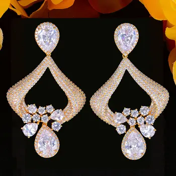 New Charm Luxury Rosegold Shiny Gorgrous Dangle Earrings For Women Wedding Cubic Zirconia DUBAI Bridal Earring Jewelry 2020
New Charm Luxury Rosegold Shiny Gorgrous Dangle Earrings For Women Wedding Cubic Zirconia DUBAI Bridal Earring Jewelry 2020