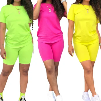 Drop shipping plus size women two piece short set 2 piece neon clothing short sets top and short outfits tracksuit biker suits
Drop shipping plus size women two piece short set 2 piece neon clothing short sets top and short outfits tracksuit biker suits