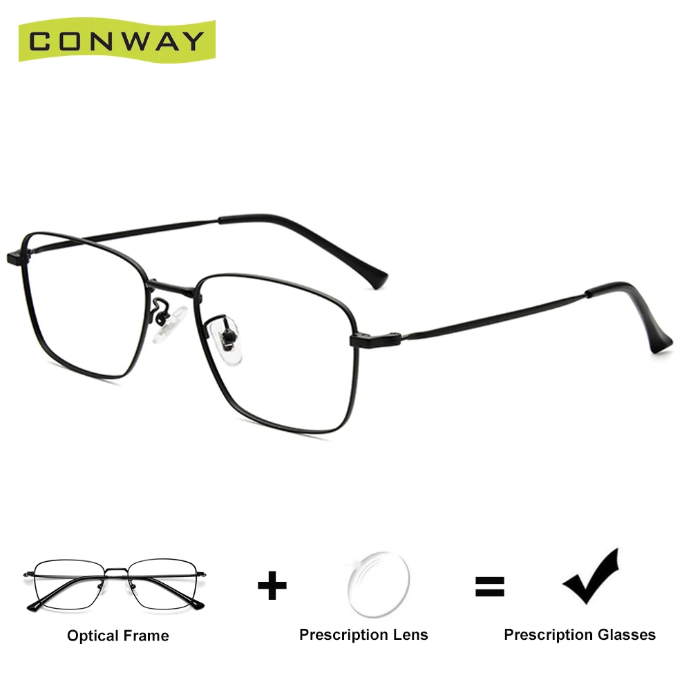 Conway Ultra Lightweight Square Customized Prescription Glasses for Men Myopia Astigmia Hyperopia Reading Glasses with Degree
Conway Ultra Lightweight Square Customized Prescription Glasses for Men Myopia Astigmia Hyperopia Reading Glasses with Degree
