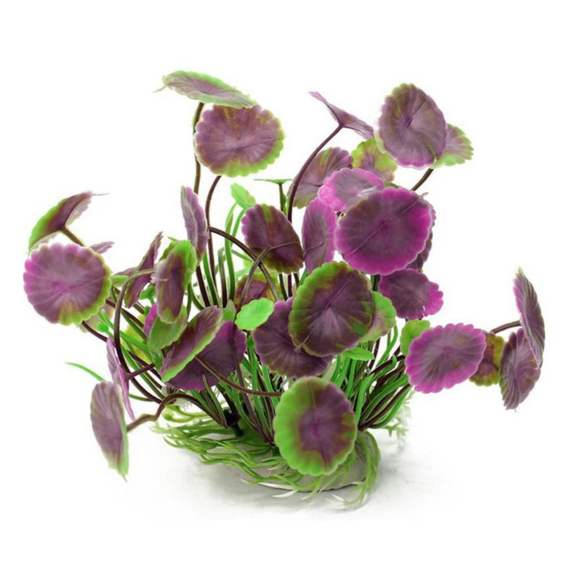 5 Ultra-Realistic Fake Plant Aquarium Decoration Betta Bed Leaf Plastic Leaf Plant for Freshwater or Marine Tanks
