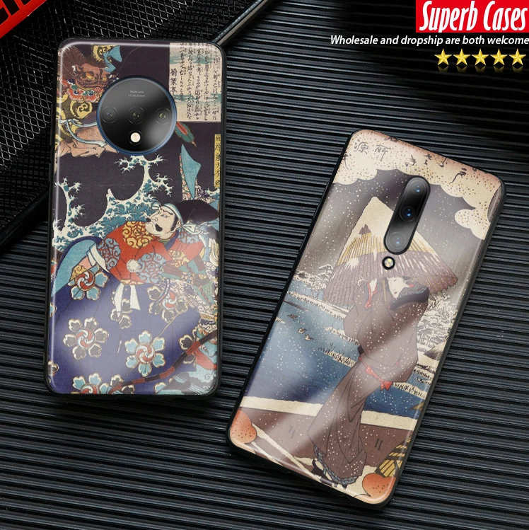Японский винтажный Ретро художественный Рисунок Ukiyo-e для OnePlus 6 6T 7 7T Pro мягкий