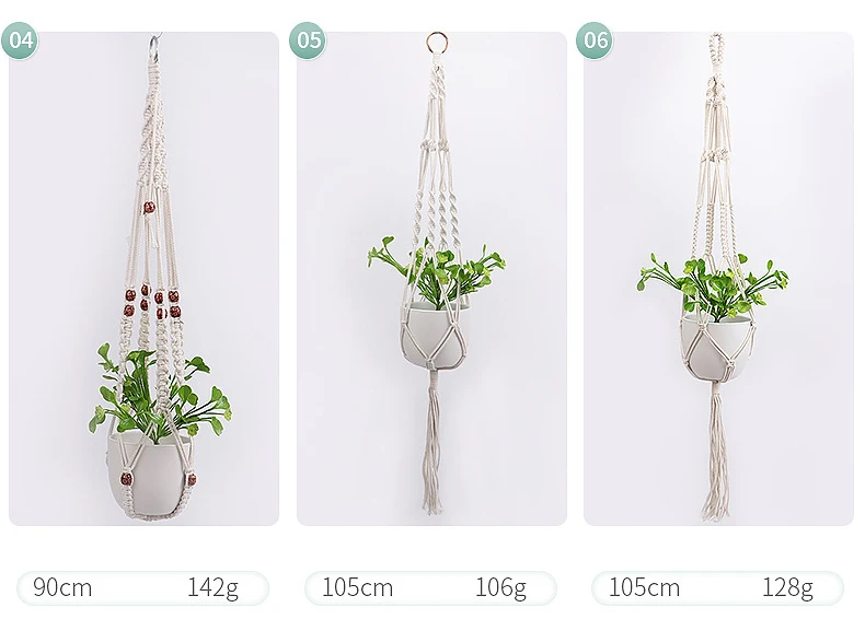 90/105cm Handmade Macrame Plant Hanger Hfd40df9a3ac74c35b4b3e59645d89773w
