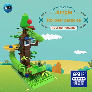 Desai Rolling Paradise Series Forest Track Ball Building Blocks Educational Toys Assemble Varied Slides Children's birthday gift
Desai Rolling Paradise Series Forest Track Ball Building Blocks Educational Toys Assemble Varied Slides Children's birthday gift
