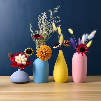 Morandi Ceramic Vase Nordic Dried Flower Decor Pink Vase for Flowers Living Room Dining Cafe Decorative Vase Decoration Home 
Morandi Ceramic Vase Nordic Dried Flower Decor Pink Vase for Flowers Living Room Dining Cafe Decorative Vase Decoration Home