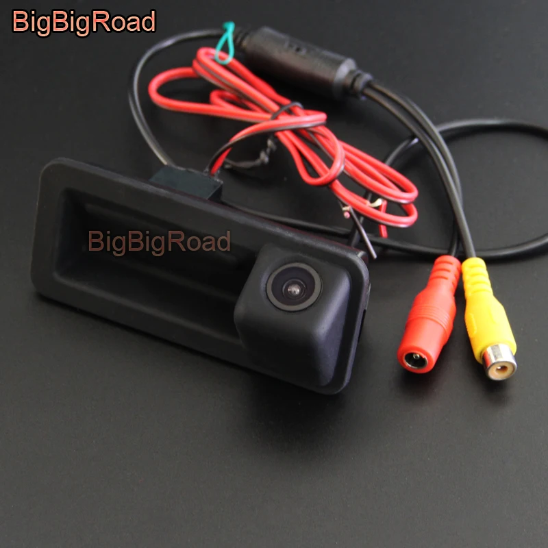 Камера заднего вида BigBigRoad HD ручка багажника для парковки Ford Mondeo Fiesta S-Max Focus 2C 3C