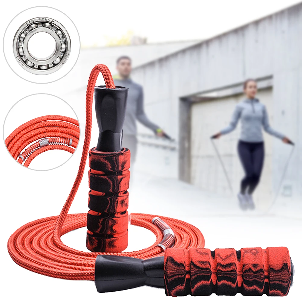 9.2ft Speed Skipping RopeTangle-free With Bearings Anti-skid Foam Grip For Speed Training Fitness Gym Portable Fitness Equipment
9.2ft Speed Skipping RopeTangle-free With Bearings Anti-skid Foam Grip For Speed Training Fitness Gym Portable Fitness Equipment