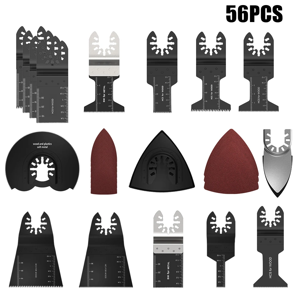 56 Pcs Oscillating Tool Saw Blades for Renovator Power Tools for Fein Multimaster Dremel Electric Tools Accessories Circular
56 Pcs Oscillating Tool Saw Blades for Renovator Power Tools for Fein Multimaster Dremel Electric Tools Accessories Circular
