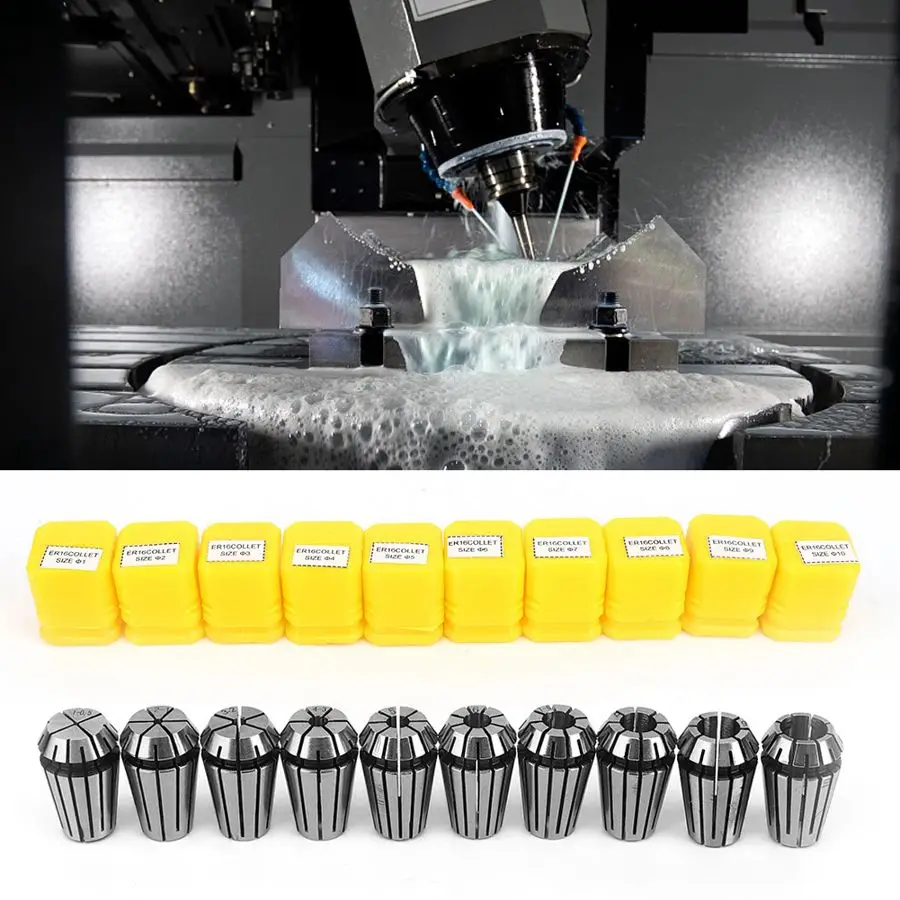 10Pcs ER16 Spring Chuck Accurate Spring Set CNC Engraving Milling Machine Industrial Accessriea
10Pcs ER16 Spring Chuck Accurate Spring Set CNC Engraving Milling Machine Industrial Accessriea