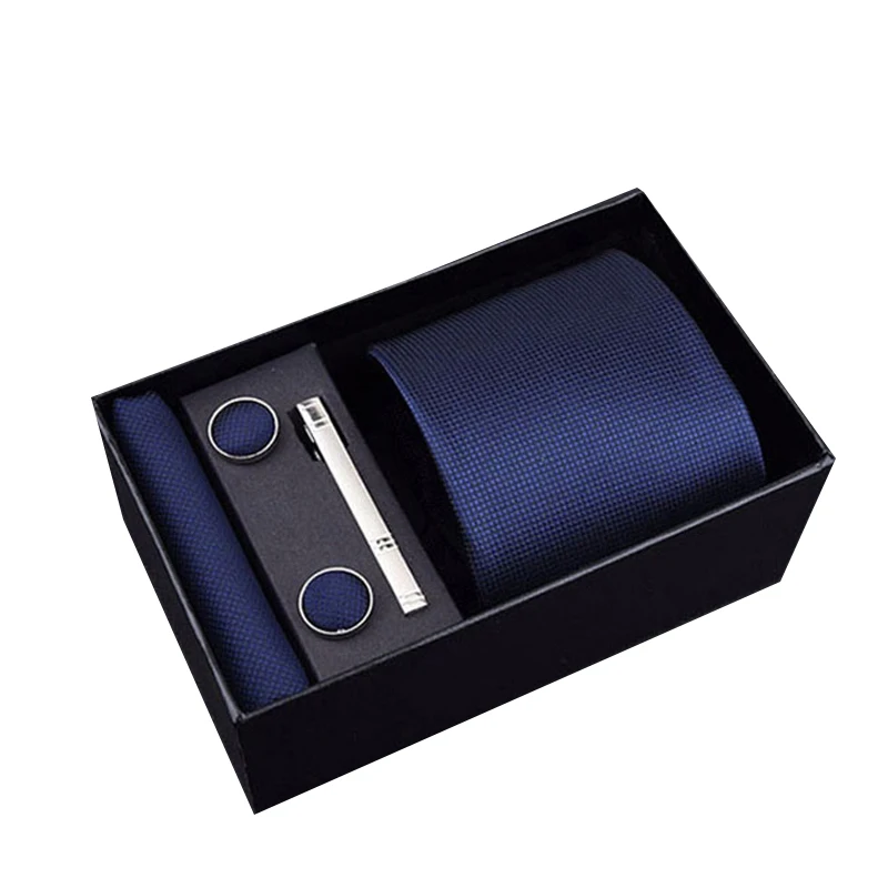 Gift Box Packing Men`s Tie Jacquard Woven 8cm Necktie Hanky Cufflinks Tie Clip Set For Formal Wedding Business Men Classic Tie
Gift Box Packing Men`s Tie Jacquard Woven 8cm Necktie Hanky Cufflinks Tie Clip Set For Formal Wedding Business Men Classic Tie