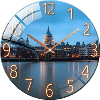 Thin Section Wall Clock Tempered Glass 30cm Wall Watch Mute Poster Mural Style Living Room Clock Decoration Art View G017
Thin Section Wall Clock Tempered Glass 30cm Wall Watch Mute Poster Mural Style Living Room Clock Decoration Art View G017